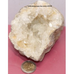 Géode Calcite Blanche brute du Maroc