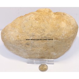 Plaque de pierre Septaria brute poli 1,5kg du Madagascar