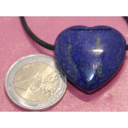 Pendentif coeur pierre Lapis Lazuli d'Afghanistan