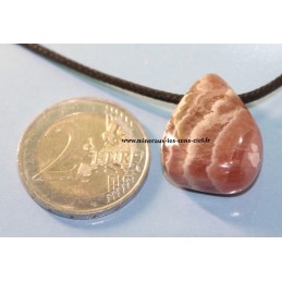 Pendentif goutte pierre roulée pierre Rhodochrosite qualité extra