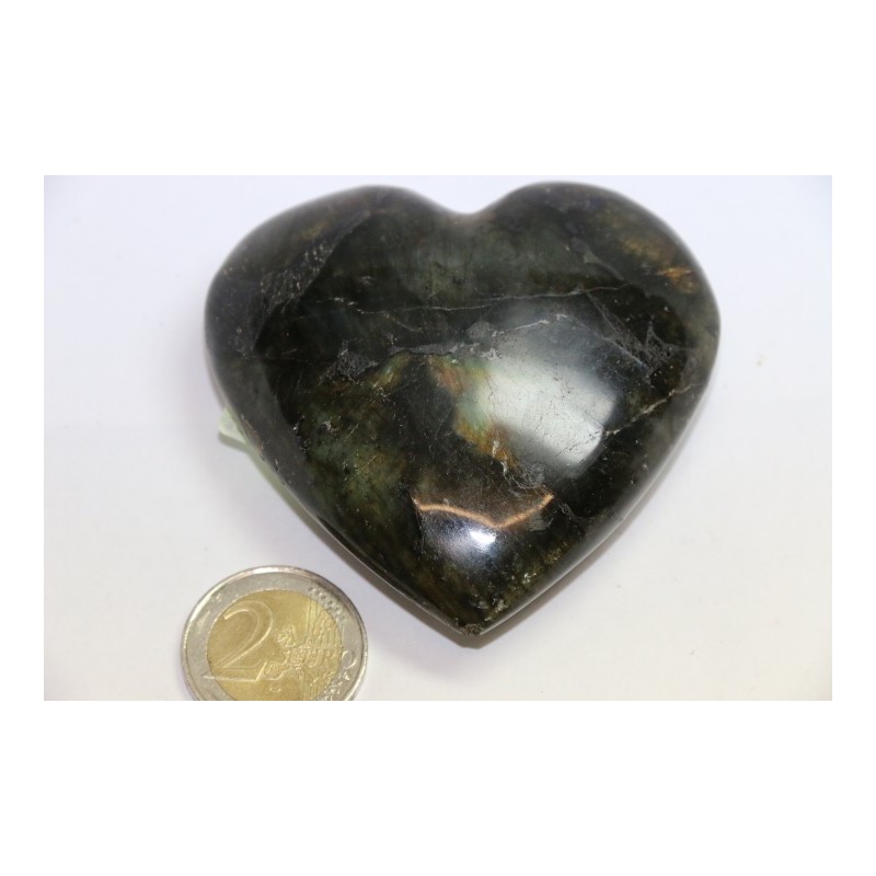 Coeur en Labradorite