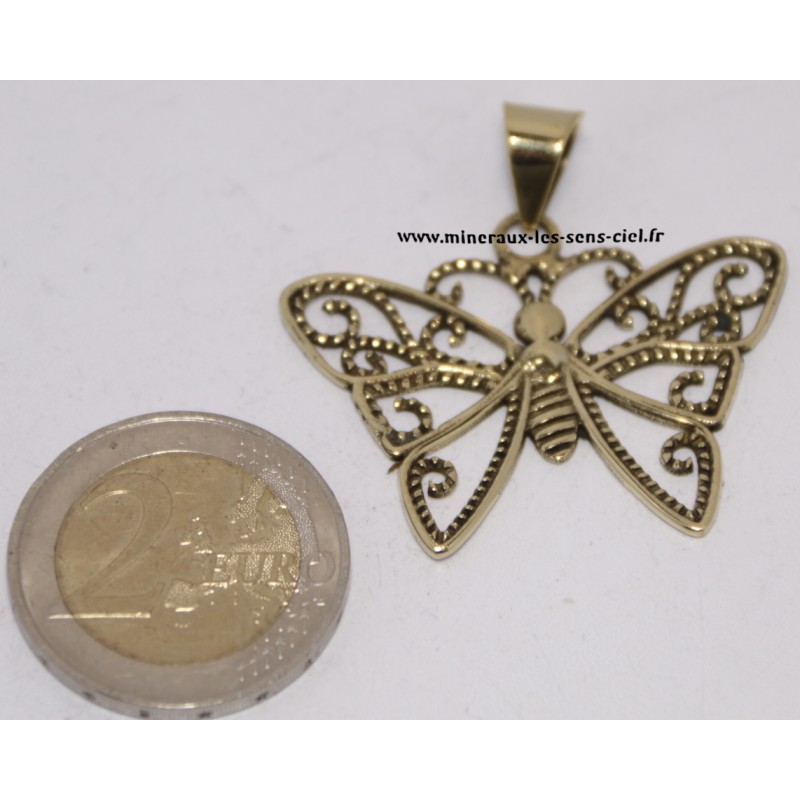 Pendentif Papillon en Bronze