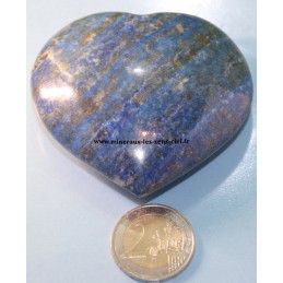 Coeur pierre lapis lazuli poli