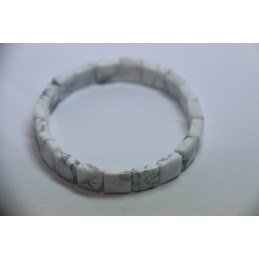 Bracelet Square Howlite Blanche