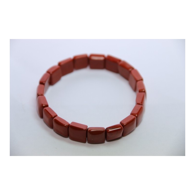 Bracelet Square Jaspe Rouge