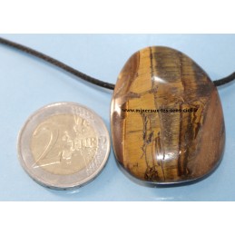 Pendentif Galet Oeil de Tigre