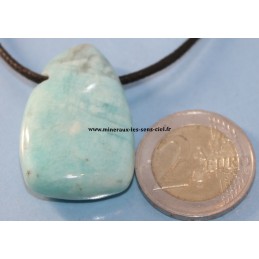 Pendentif goutte pierre amazonite qualité A