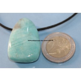 Pendentif goutte pierre Amazonite