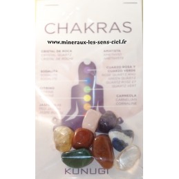 Sachet de 8 pierres de chakras