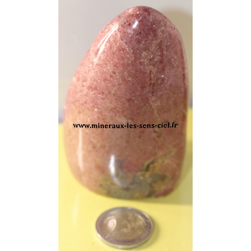 bloc de pierre rhodonite