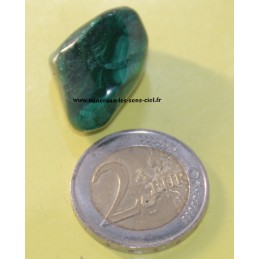 Malachite pierre roulée du Congo