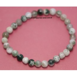 bracelet boules 6mm agate mousse