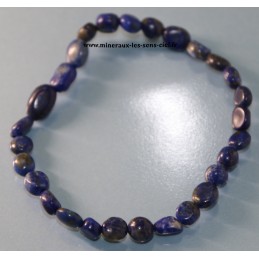 bracelet nuggets pierre lapis lazuli