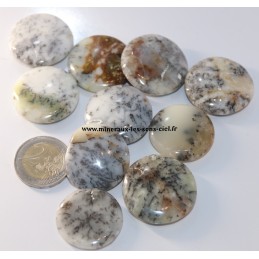 merlinite ou opale dendritique galet pierre roulée