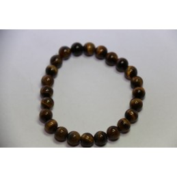 Bracelet Boules 8mm Oeil de Tigre