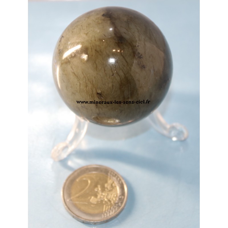 sphère pierre labradorite poli