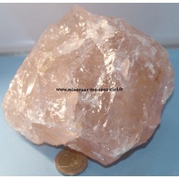 Bloc de pierre brut quartz rose qualité extra