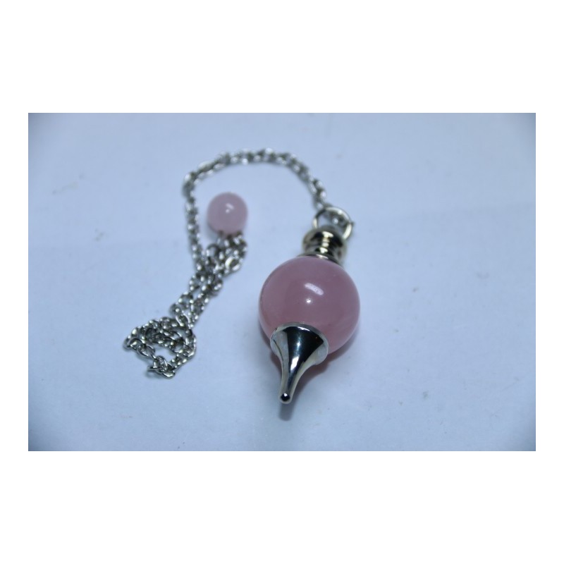 Pendule Sphère Quartz Rose