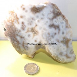 plaque de pierre jaspe Océan brut poli du Madagascar