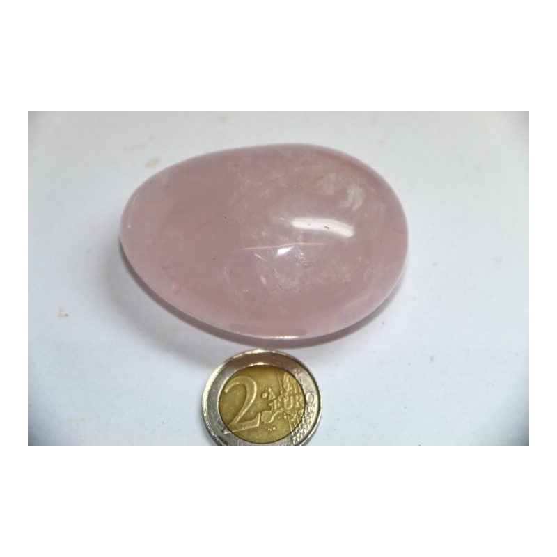 Galet Quartz rose poli