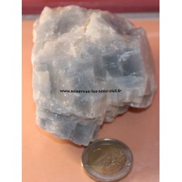 bloc de calcite bleue brute