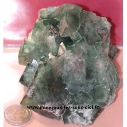 bloc de pierre fluorite verte brut du Madagascar
