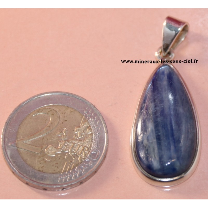 pendentif disthen cyanite sur argent