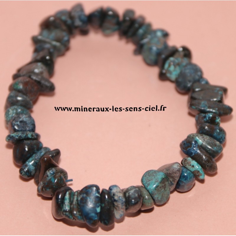 bracelet baroque en pierre chrysocolle