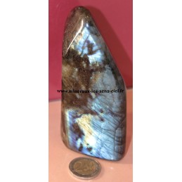 bloc de pierre poli labradorite