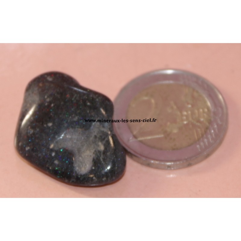 opale noire pierre roulée