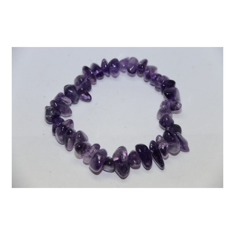 Bracelet Baroque Amethyste poli