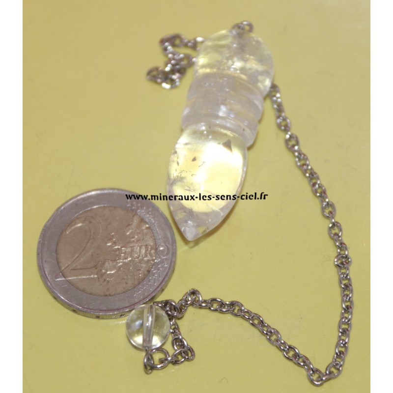 pendule egyptien pierre quartz ou cristal de roche