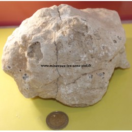 Geode de quartz ou cristal de roche brut du Maroc