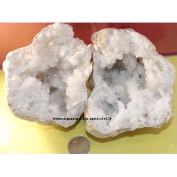 geode de quartz brut du Maroc