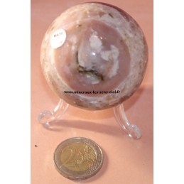 sphère opale rose du Pérou