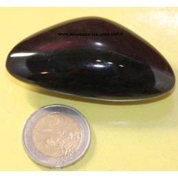 obsidienne mentagochol galet pierre roulée