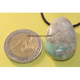 pendentif goutte pierre roulée variscite