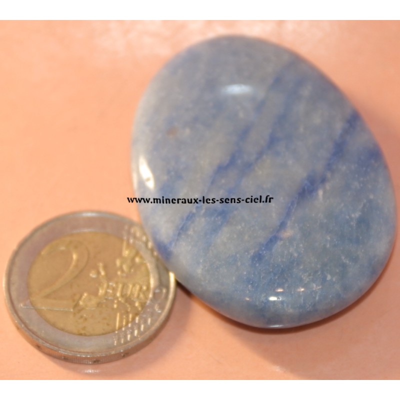 galet quartz bleu pierre roulée