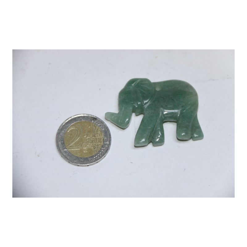 Pendentif Eléphant en Aventurine