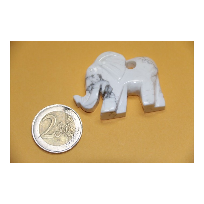 Pendentif Eléphant en Magnésite