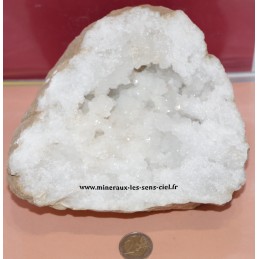 druse en quartz brut du Maroc