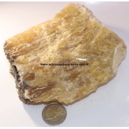 bloc de calcite miel pierre brut