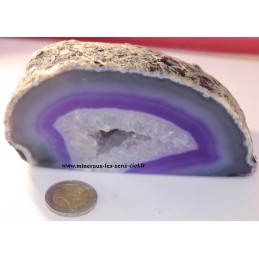 bloc de pierre agate violette