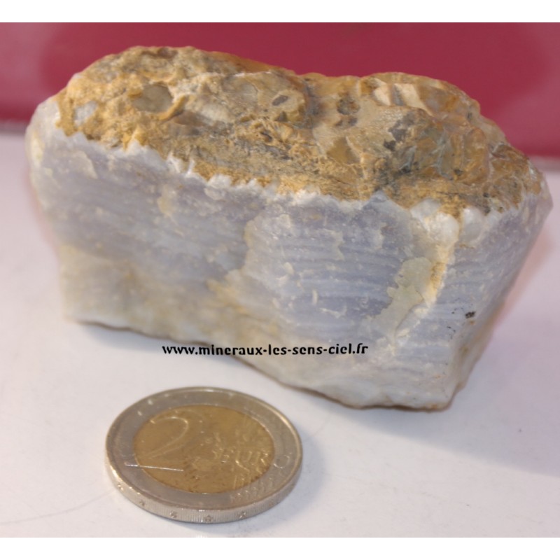 Pierre brute de calcédoine botryoïde orange (poids 1 100 g) - Canada