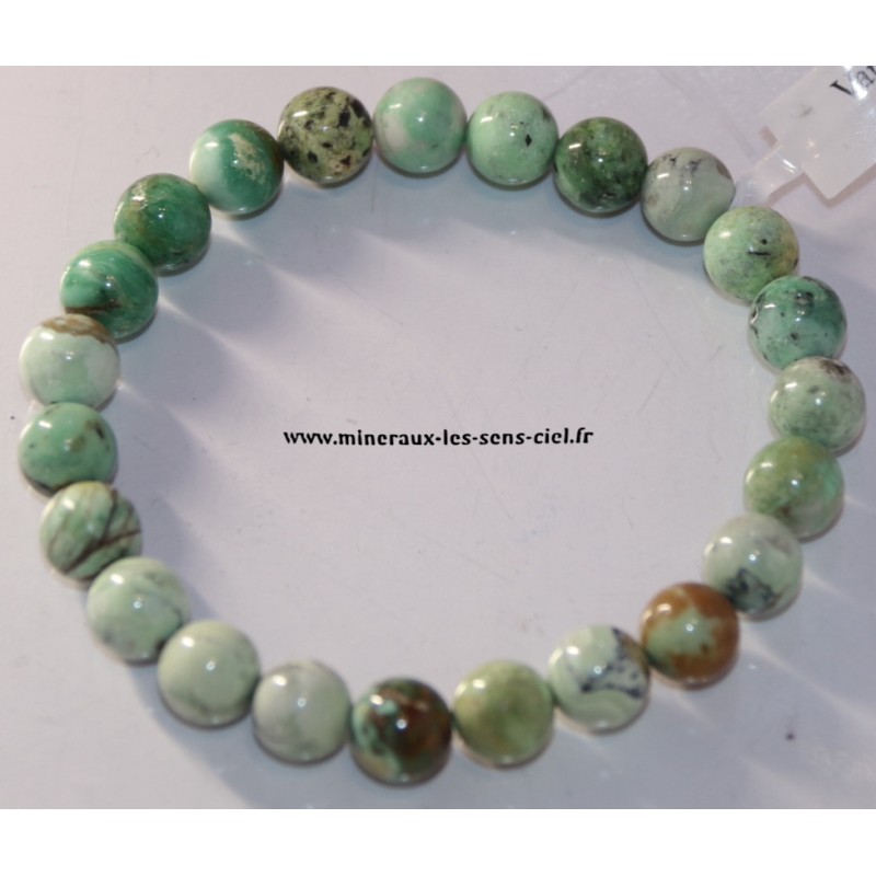 Bracelet Boules 8mm Variscite