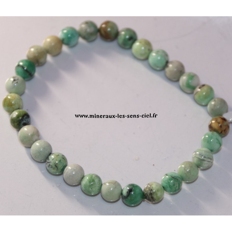 Bracelet Boules 6mm Variscite