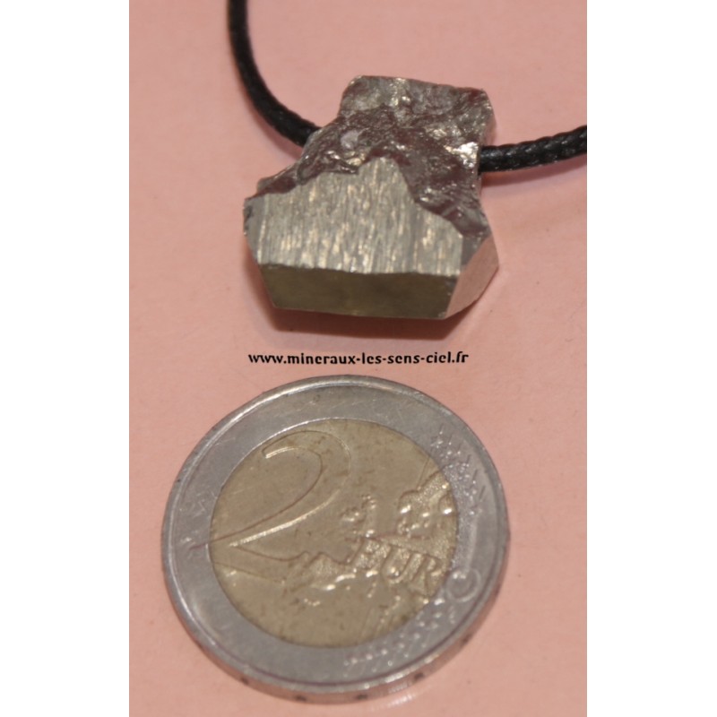 pendentif pierre pyrite brut