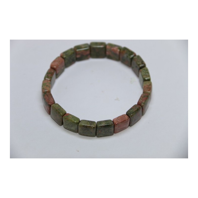 Bracelet square Unakite