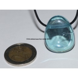 pendentif goutte aqua aura