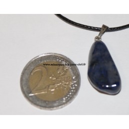 pendentif dumortierite pierre roulée